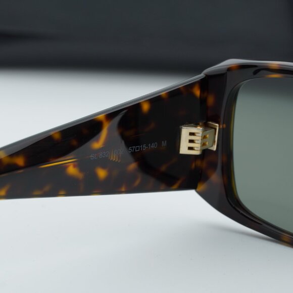 Saint Laurent SL832 002 Square Sunglasses - Havana\\Grey main image 2